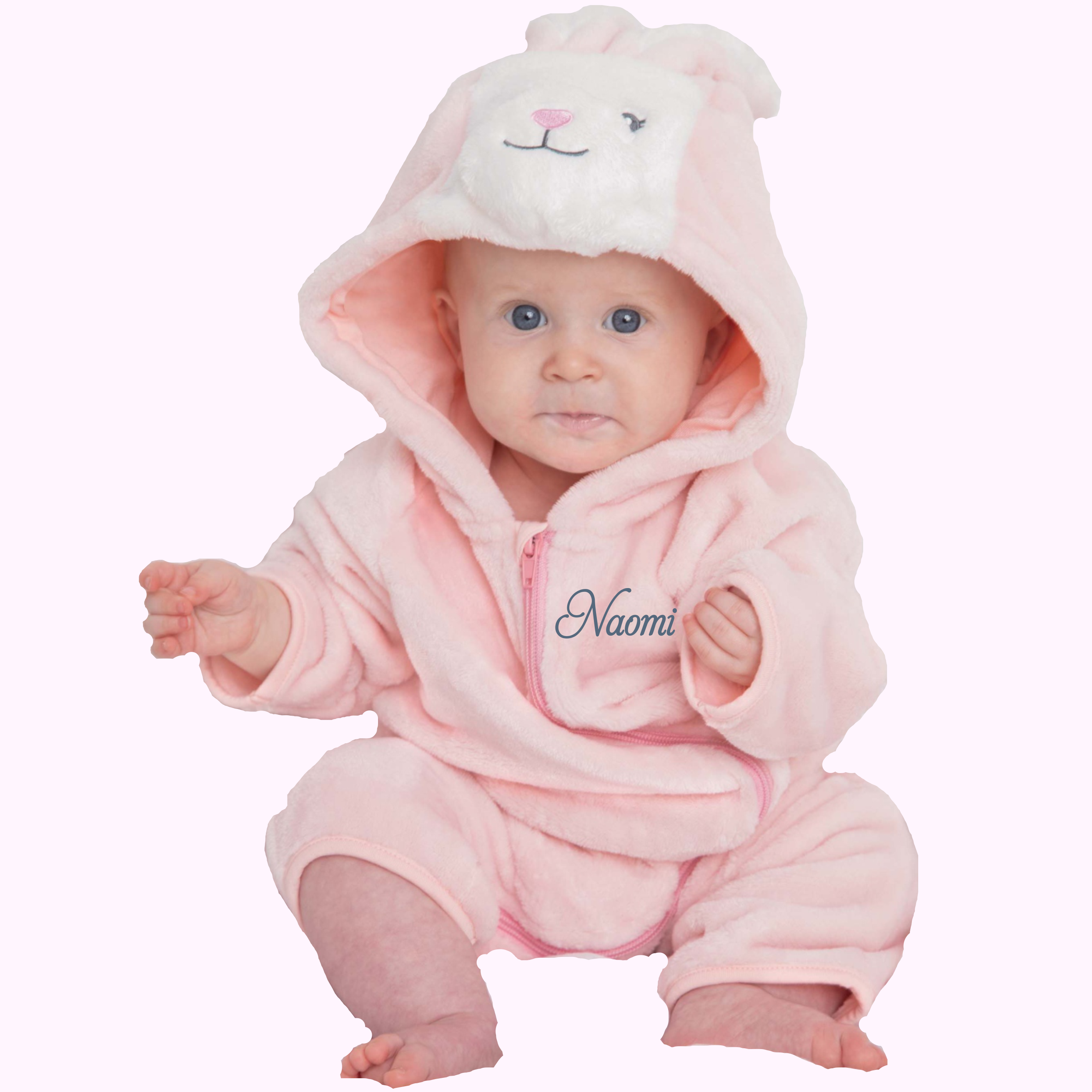 Reciteren Stevig Merchandising Baby Onesie konijn roze - BabyPalace Onesie konijn met naam €29,95